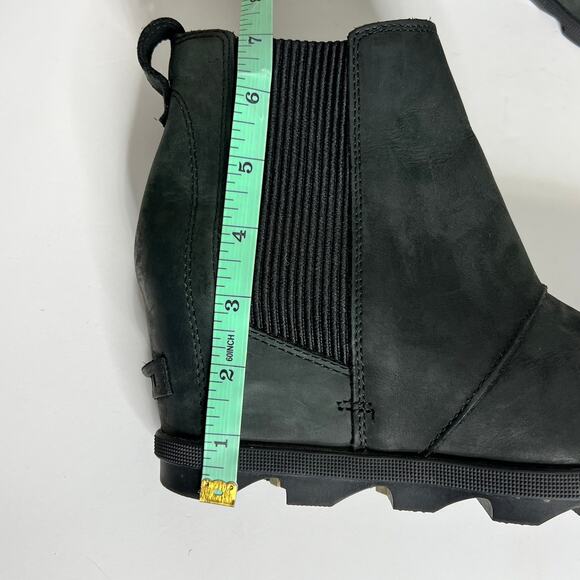 Sorel Joan of Arctic Wedge Ankle Bootie Black Shoe Size 8.5 - Picture 9 of 10
